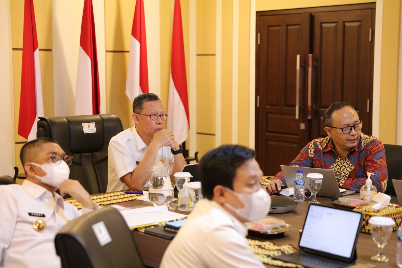 Sekdaprov Fahrizal Pimpin Rakor Program Pemberantasan Korupsi Terintegrasi Tahun 2022, Indek MCP Lampung Tahun 2021 di Atas Rerata Nasional