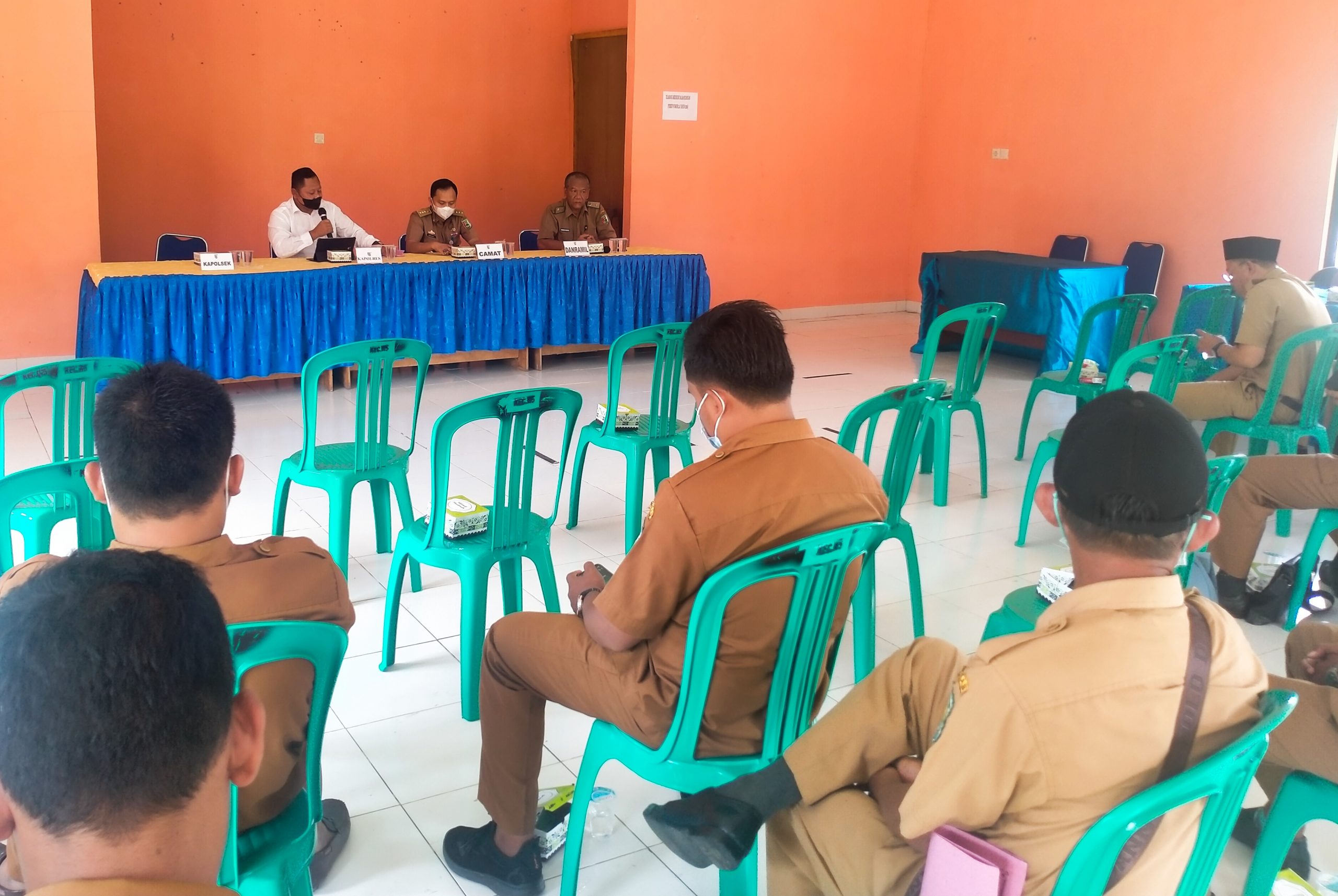 Polres Pesawaran Evaluasi Percepatan Vaksinasi Covid-19 Di Way Lima