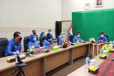 Inspektur Provinsi Lampung Fredy Hadiri Sosialisasi Kompetisi Pengelolaan Pengaduan Pelayanan Publik (P4) Tahun 2021