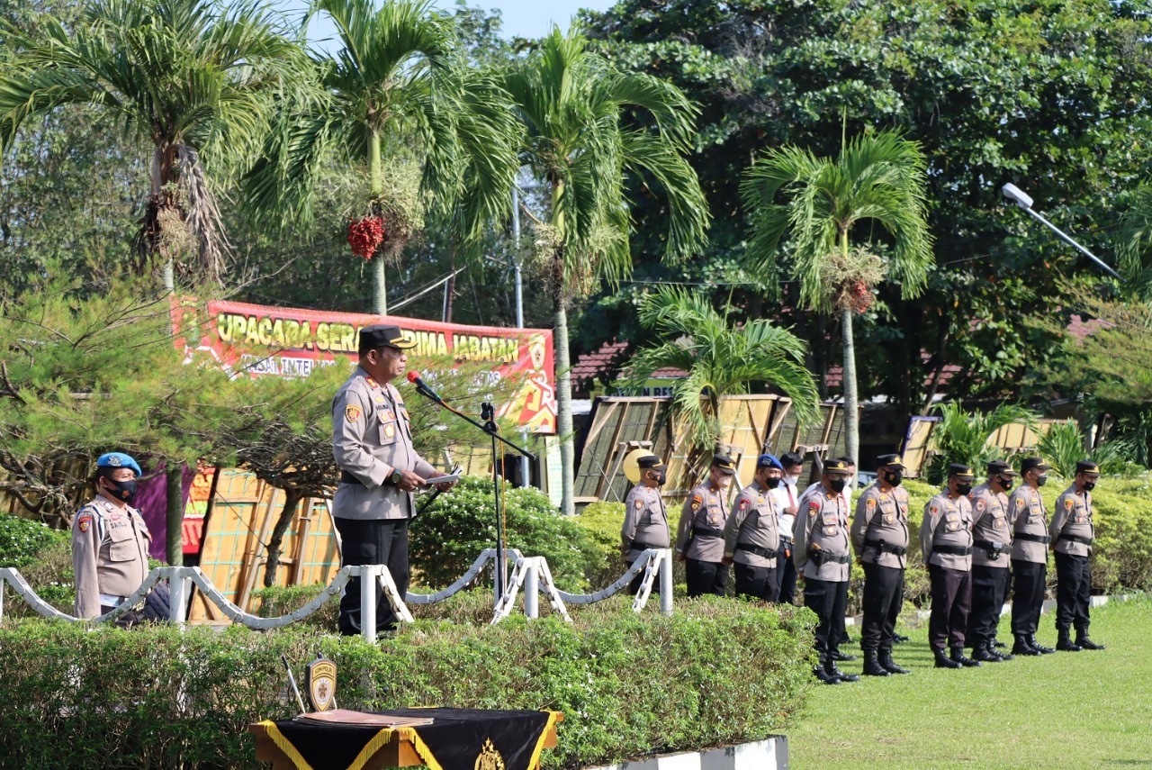 Kapolres Tuba Pimpin Sertijab Empat Kasat dan Satu Kapolsek