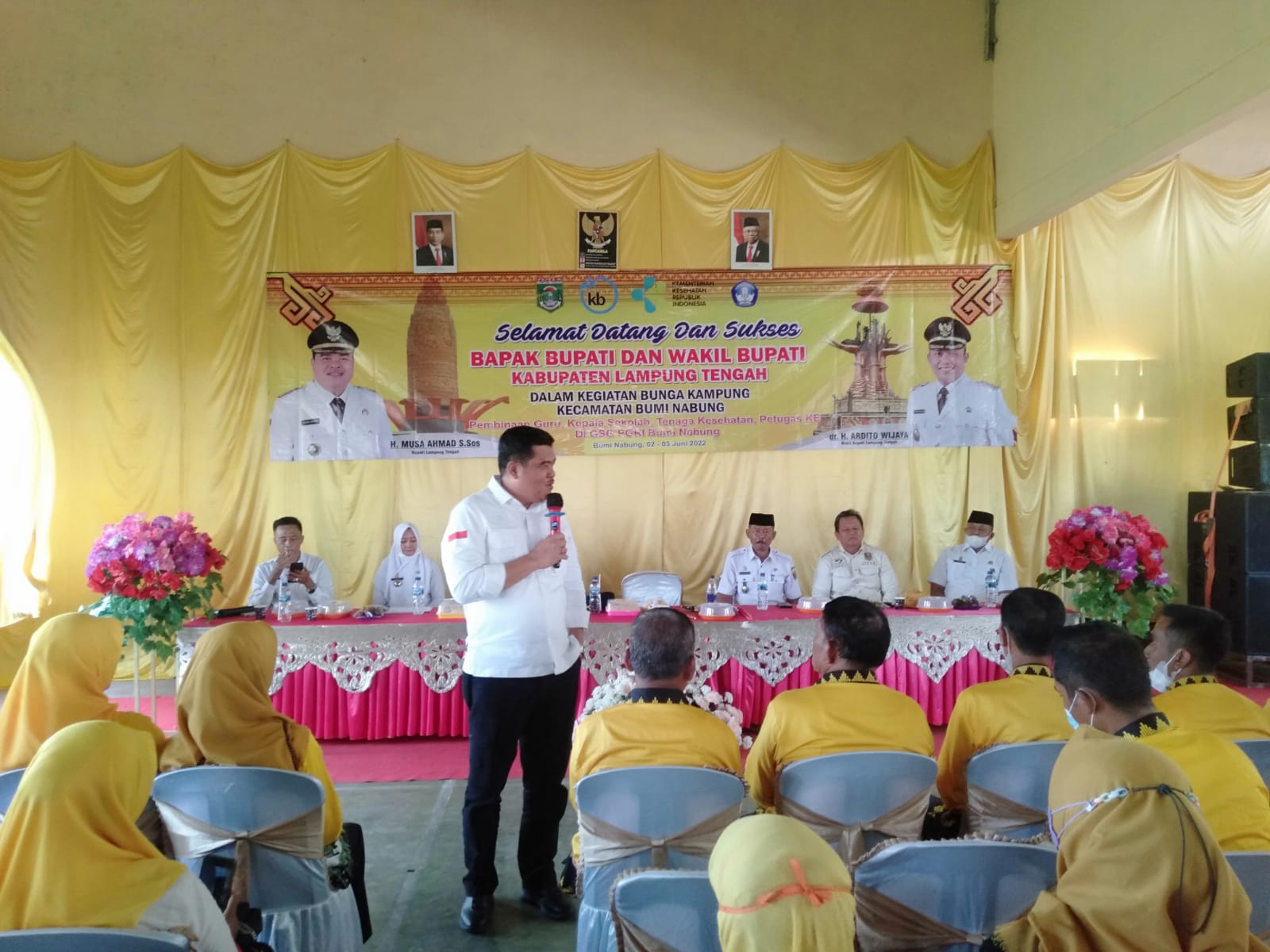 Bunga Kampung, Bupati Musa Sapa Dunia Pendidikan Buminabung, Ini Pesannya…