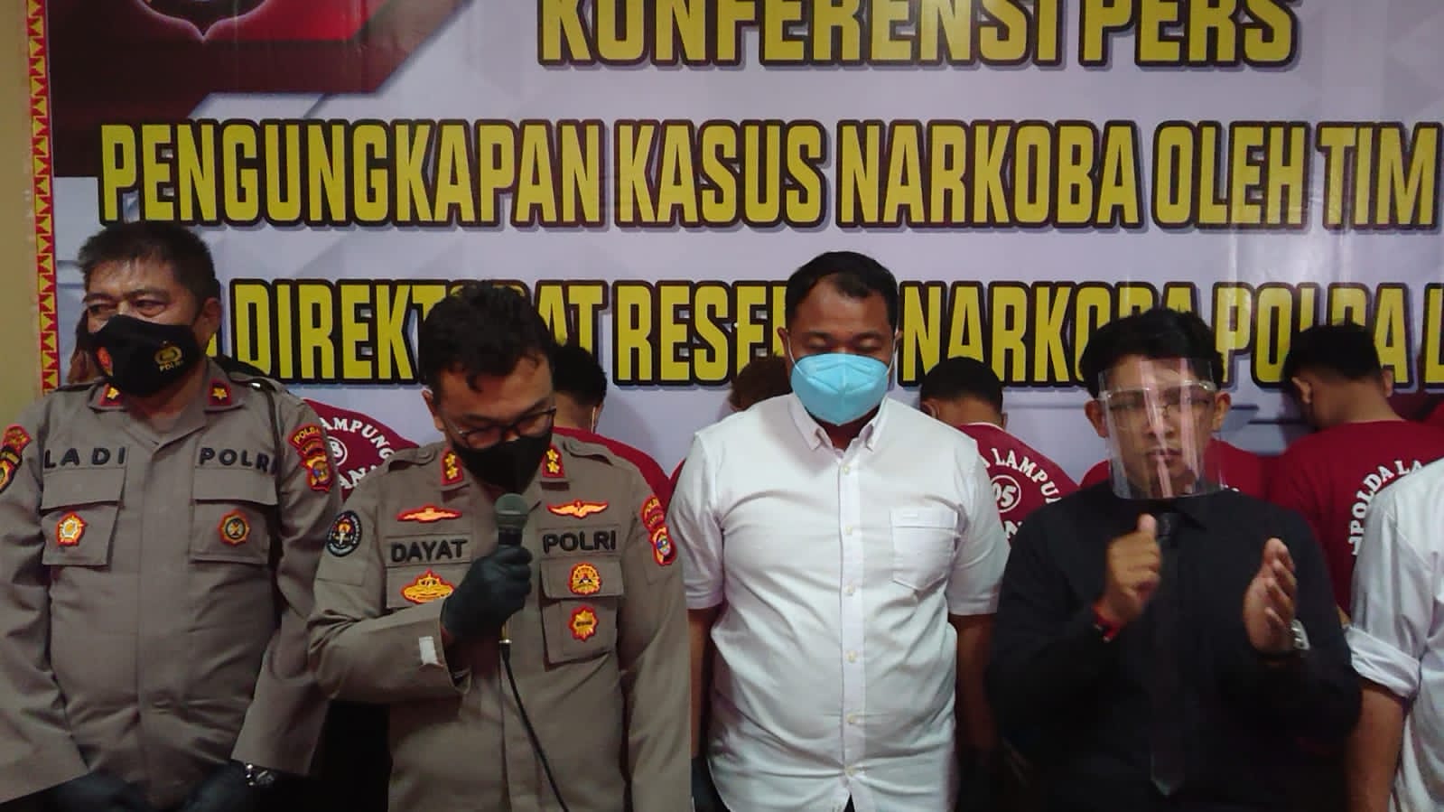 Polda Lampung dan Tim Terpadu Amankan 3 Kg Sabu, 69 Kg Ganja, dan 1300 Ekstasi