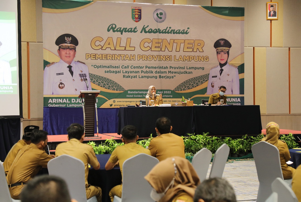 Wagub Chusnunia Chalim Ajak Seluruh Instansi Sosialisasikan Call Center Pemprov Lampung untuk Layanan Pengaduan dan Aspirasi Masyarakat