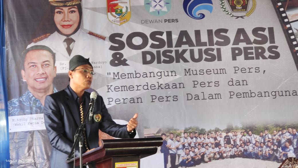 Sosialisasi-Diskusi Pers PWI Tubaba, Ketua PWI Lampung : Pers Satu Nasab Beda Nasib