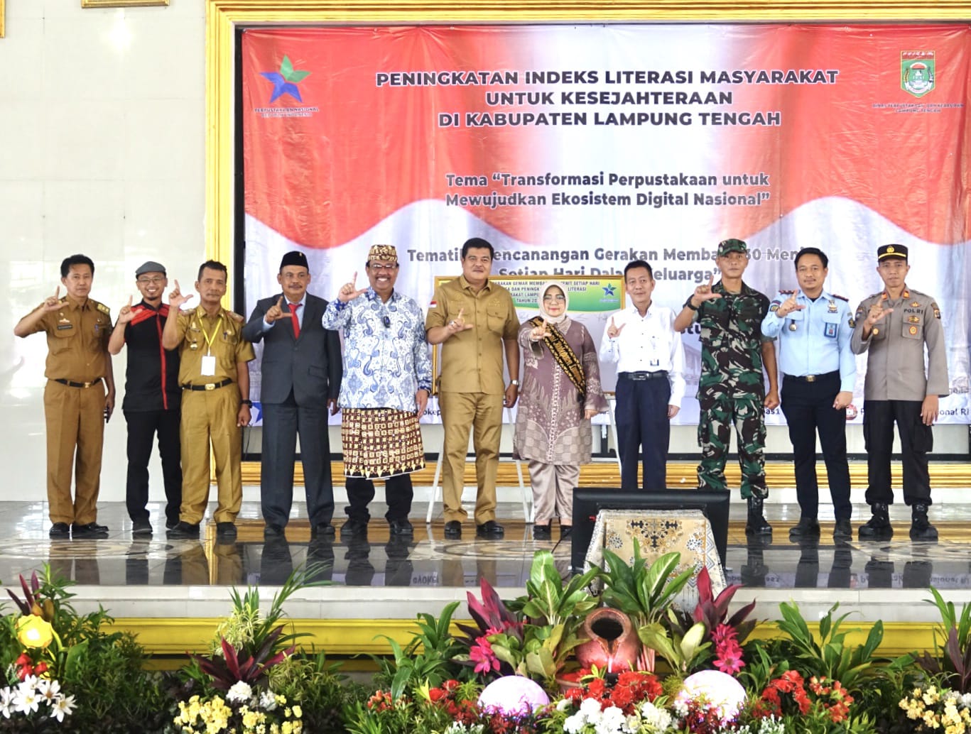 Pemkab Lamteng Canangkan Gemar Membaca 30 Menit