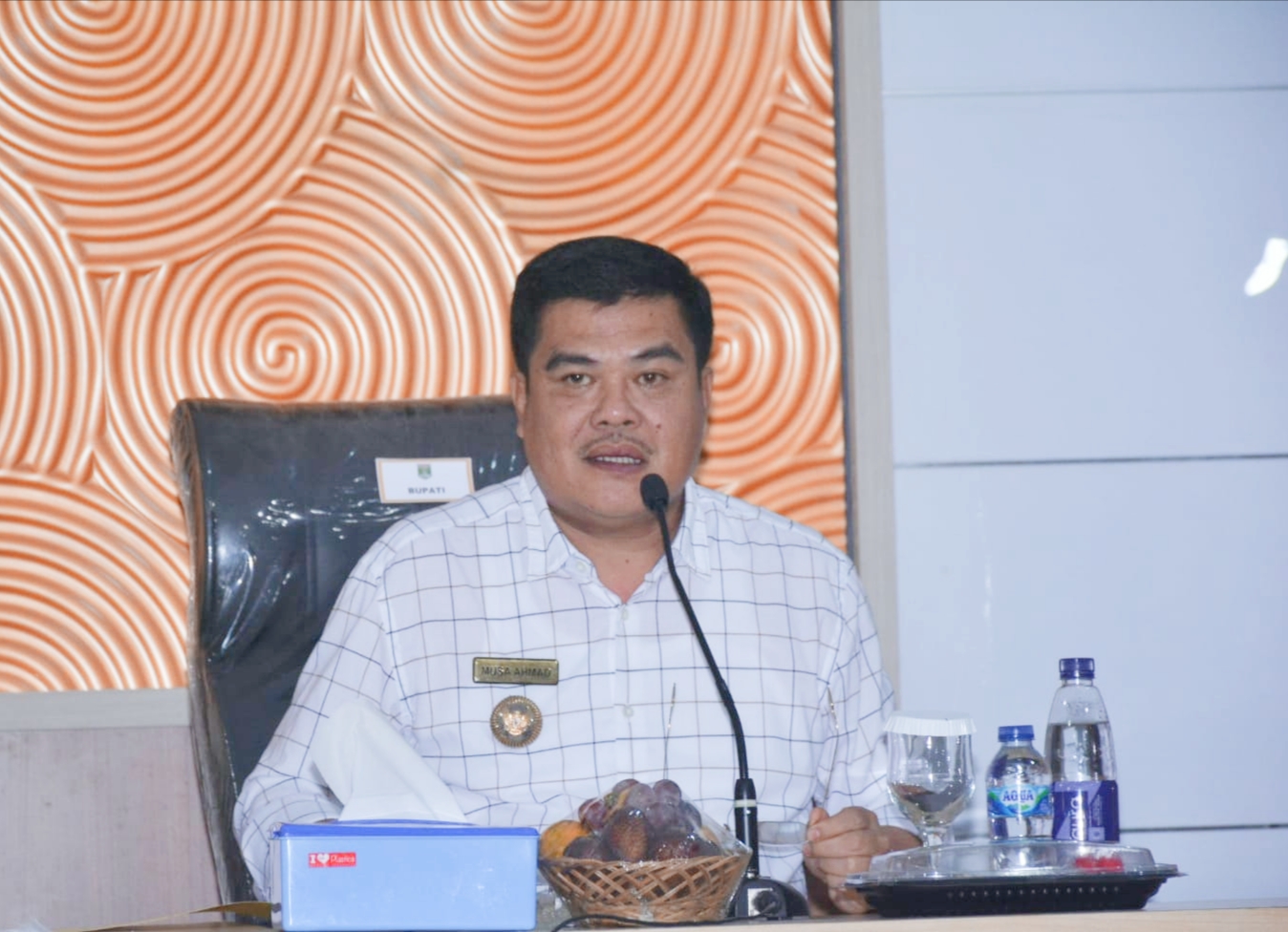 Bupati Musa Ahmad Pimpin Rapat Koordinasi Bulanan Pemerintah Kabupaten Lamteng