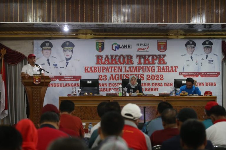 Wagub Lampung Ikuti Rakor bersama Tim Koordinasi Penanggulangan Kemiskinan (TKPK) Lampung Barat