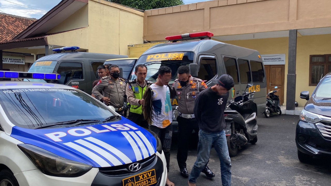 Di Duga Pengedar Sabu, Dua Pria Diamankan Speed Satlantas Polresta 