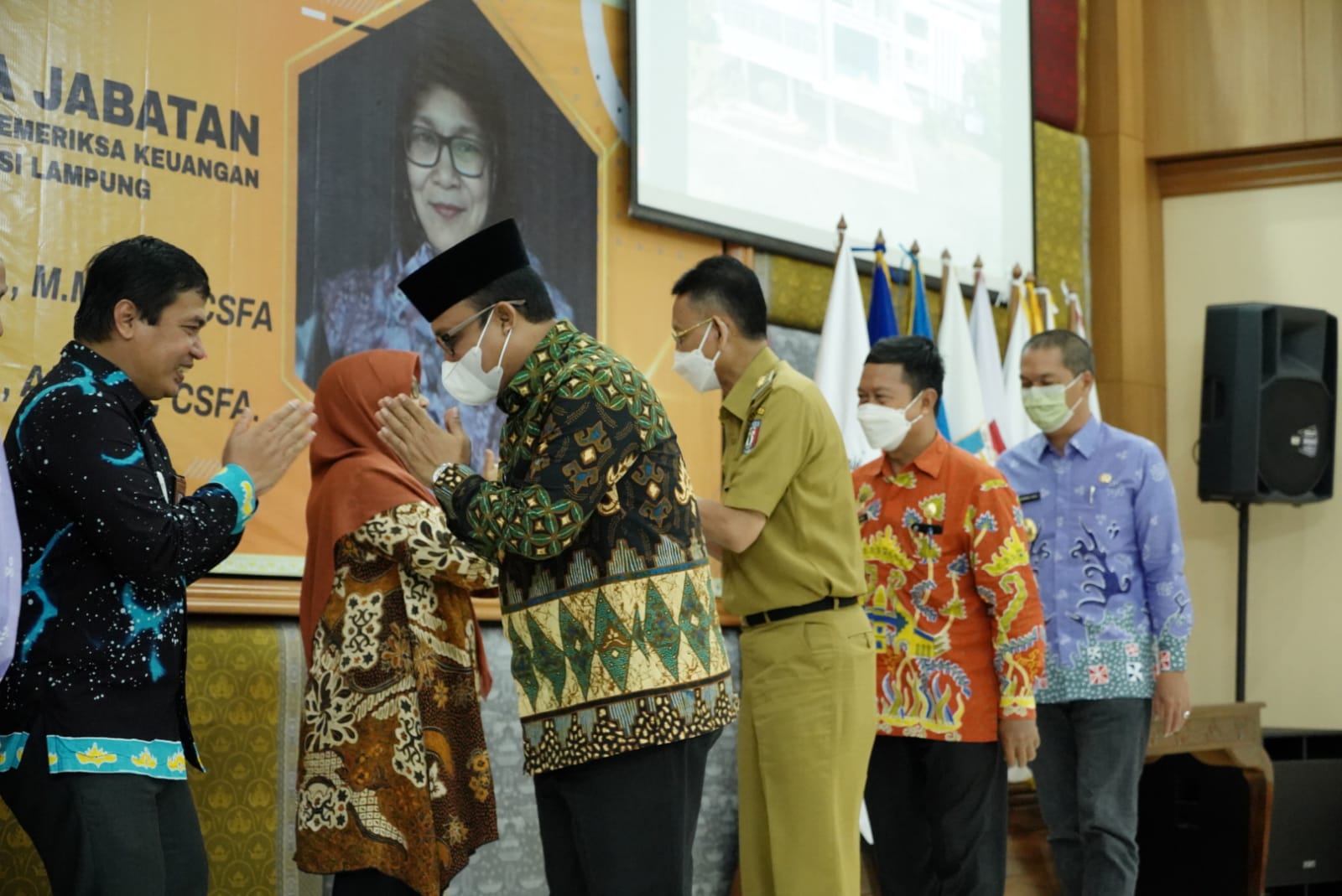 Wabup Lamteng Menghadiri Sertijab BPK Provinsi Lampung