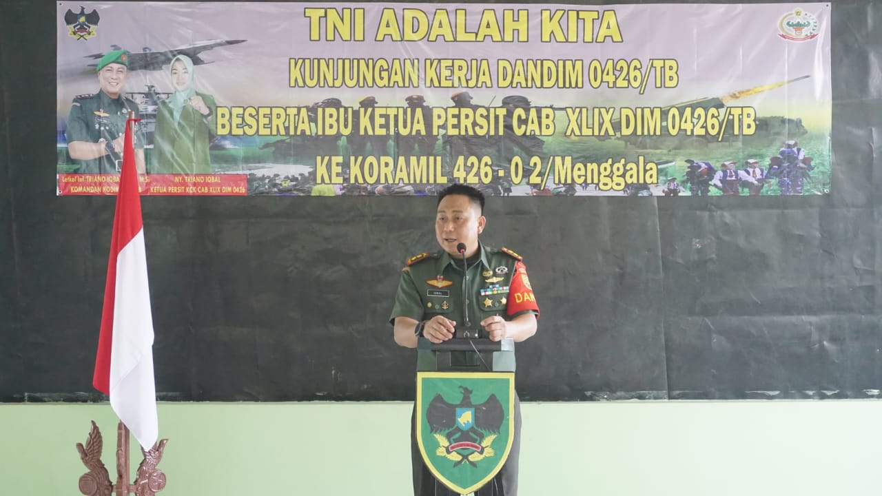 KODIM 0426/TB Menggala Lakukan Kunjungan Kerja ke Satuan Jajaran Koramil