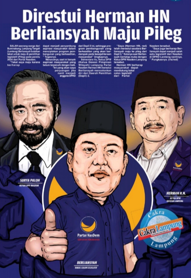 Berliansyah ; Saya Maju Pileg Ingin Memprogramkan Pembangunan yang Berkeadilan