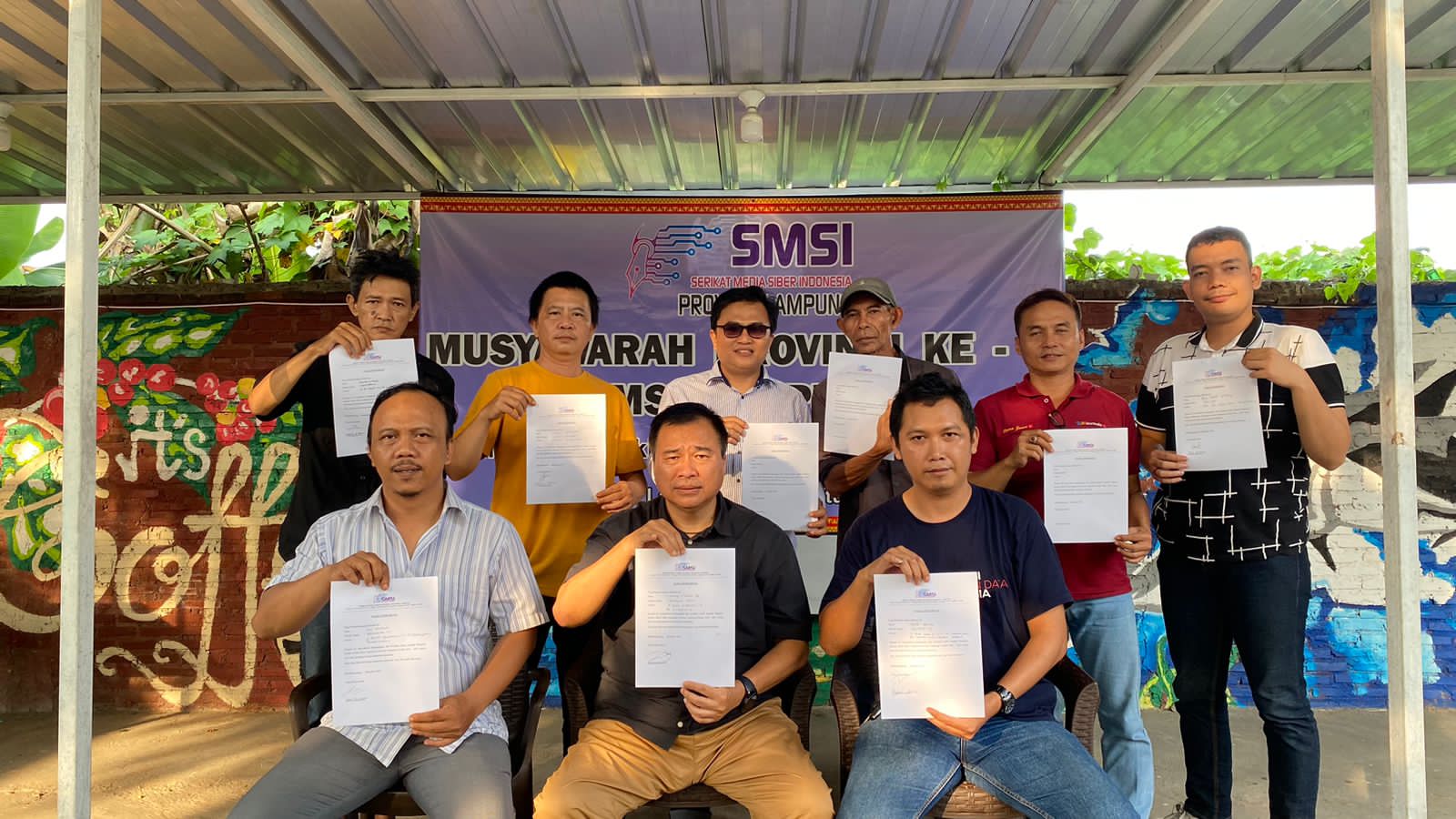 Pengurus SMSI Lampung Lakukan Pakta Integritas