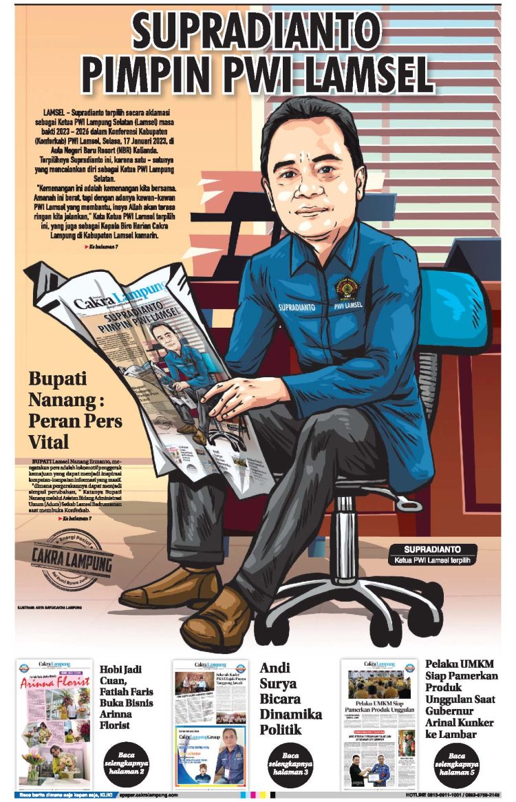 Supradianto Pimpin PWI Lamsel