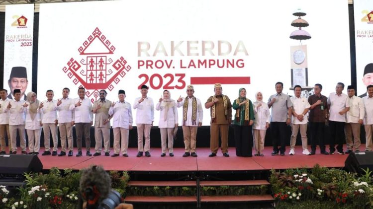 Hadiri Rakerda Gerindra, Arinal Apresiasi Kontribusi Nyata Para Kader dalam Pembangunan Lampung