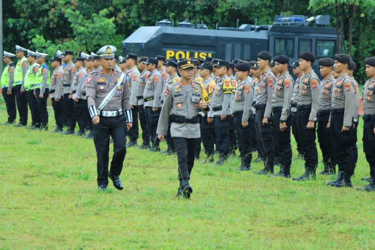Operasi Keselamatan Krakatau 2023 Polres Tubaba Apel Gelar Pasukan