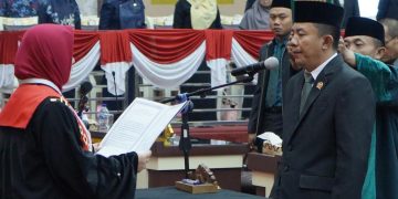 Sah, Maulana M. Lahudin Jabat Wakil Ketua I DPRD Pringsewu