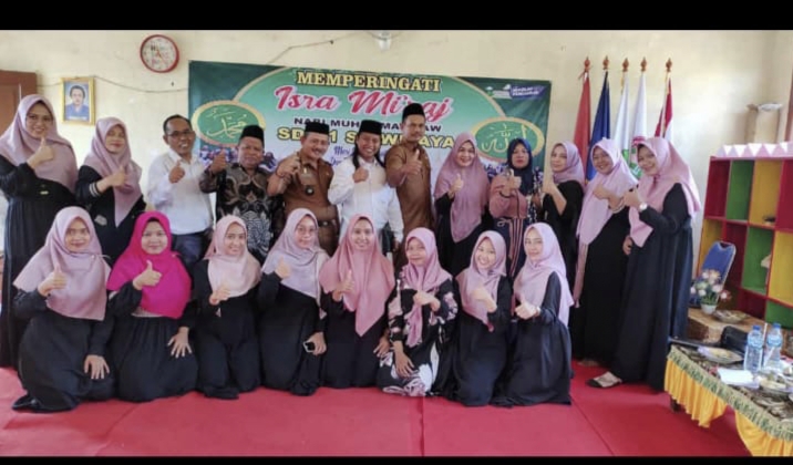 SDN 1 Sriwijaya Gelar Peringatan Isra’ Mi’raj Nabi Muhammad SAW