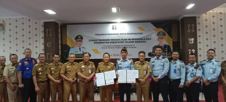 Penandatanganan MOU antara Pemkab Tuba dengan Rutan Kelas II B Menggala