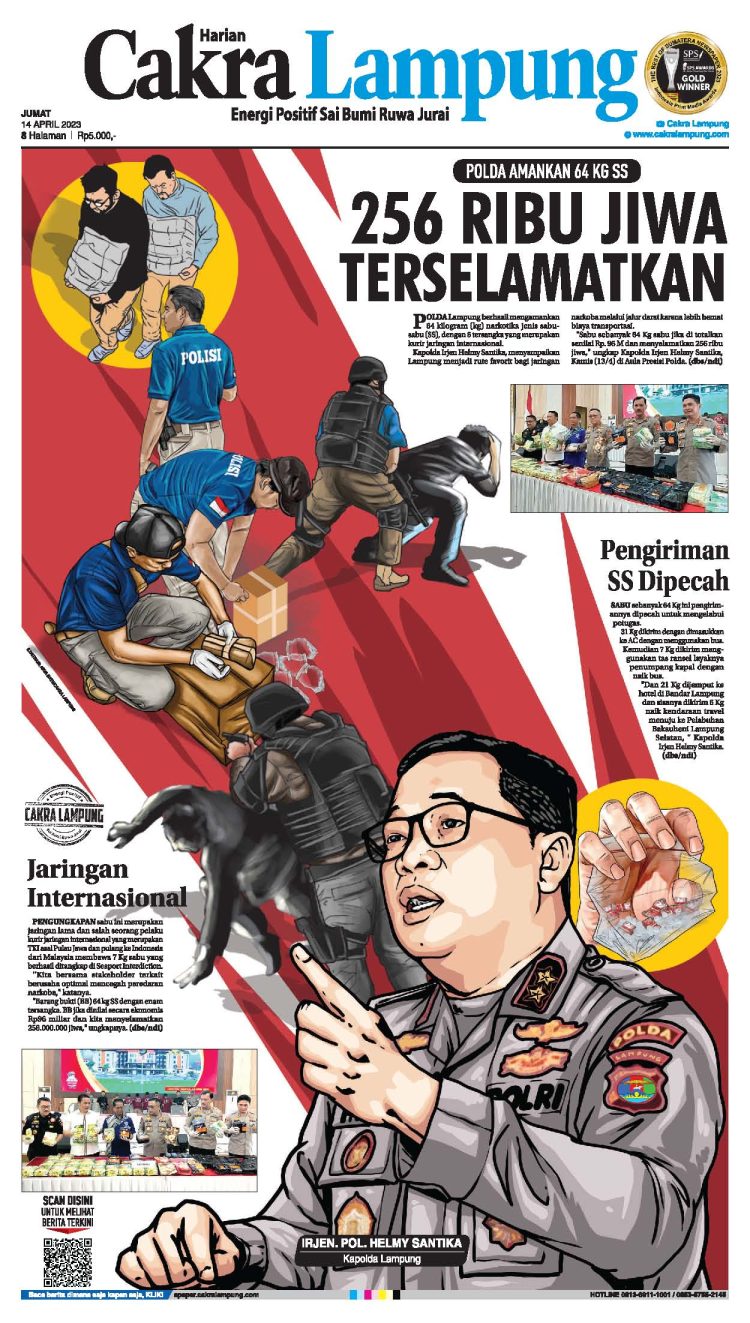 Polda Amankan 64 Kg SS, 256 Ribu Jiwa Terselamatkan
