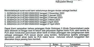 Dinas Tak Bayar Listrik, Mesuji Terancam Gelap Gulita