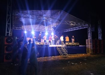 Polres Tulangbawang Hentikan Pesta Orgen Tunggal Syla Music.