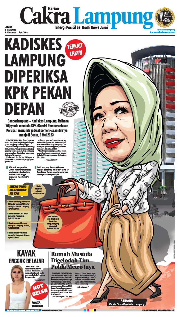 Kadiskes Lampung Diperiksa KPK Pekan Depan