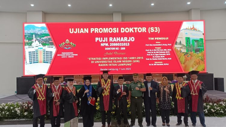 Kakanwil Kemenag Lampung Ujian Promosi Doktor di UIN RIL, Ini Disertasinya