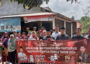 Penyelenggara KPU Tuba Tingkat PPK dan PPS Lakukan Sosialisasi Untuk Pemilu Tahun 2024.