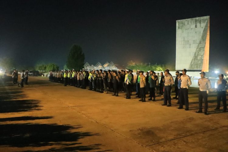 Hari Raya Idul Adha 1444.H Kapolres Tubaba Pimpin Apel Pasukan Pengamanan Malam Takbiran