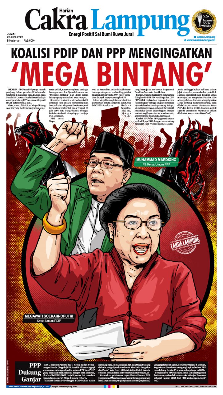 Koalisi PDIP dan PPP Mengingatkan “Mega Bintang”