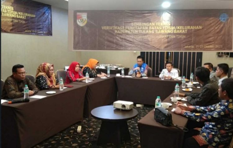 Penetapan Penegasan Batas Tiyuh/Kelurahan Tubaba Capai 91,06 Persen