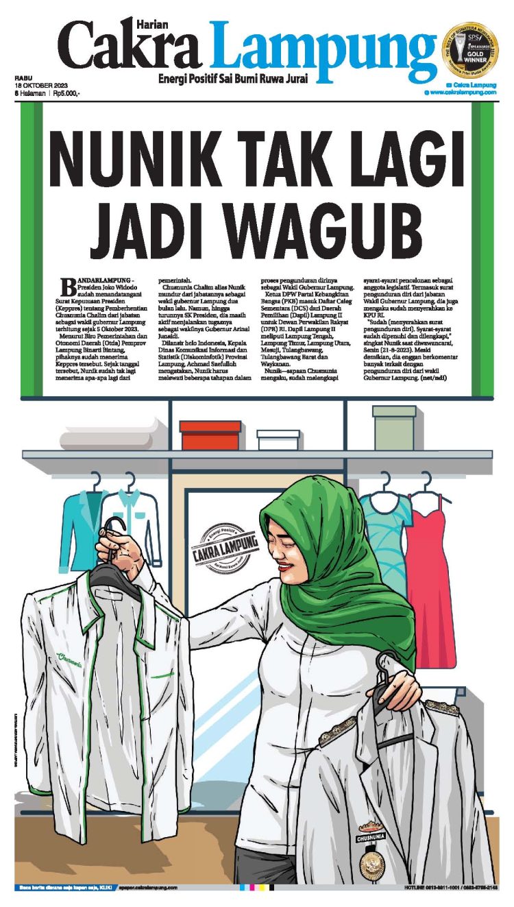 Nunik Tak Lagi Jadi Wagub