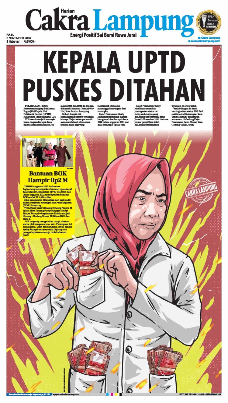 Kepala UPTD Puskes Ditahan