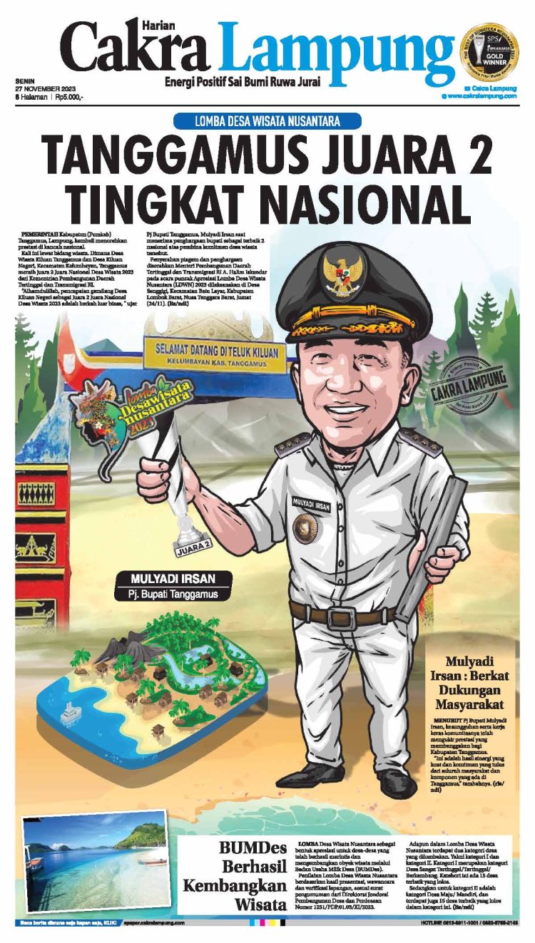 Tanggamus Juara 2 Tingkat Nasional