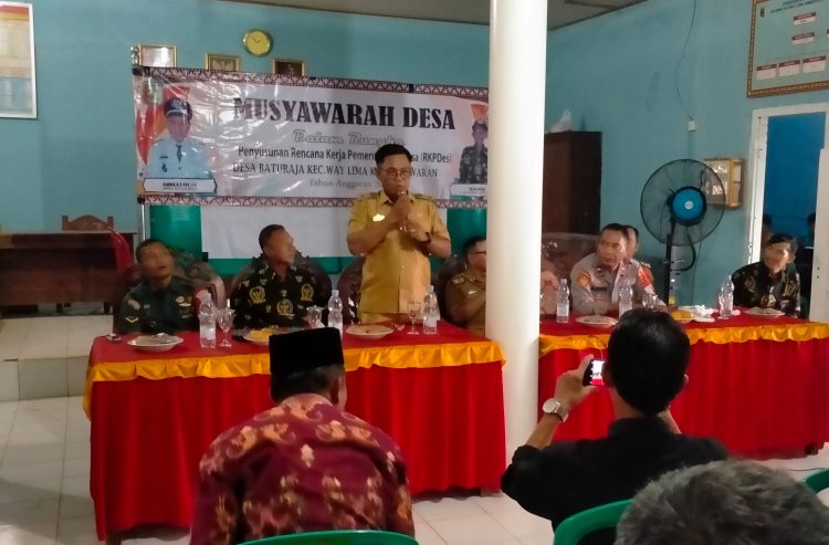 Pemdes Batu Raja Gelar Musdes RKPDes Tahun Anggaran 2024