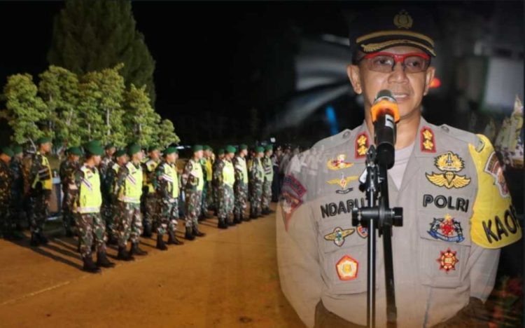 Polres Tubaba Gelar Apel Pengamanan Perayaan Malam Pergantian Tahun Baru 2024