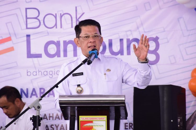 Pj.Bupati Firsada Resmikan Kantor Baru Bank Lampung KCP Panaragan Jaya Tubaba