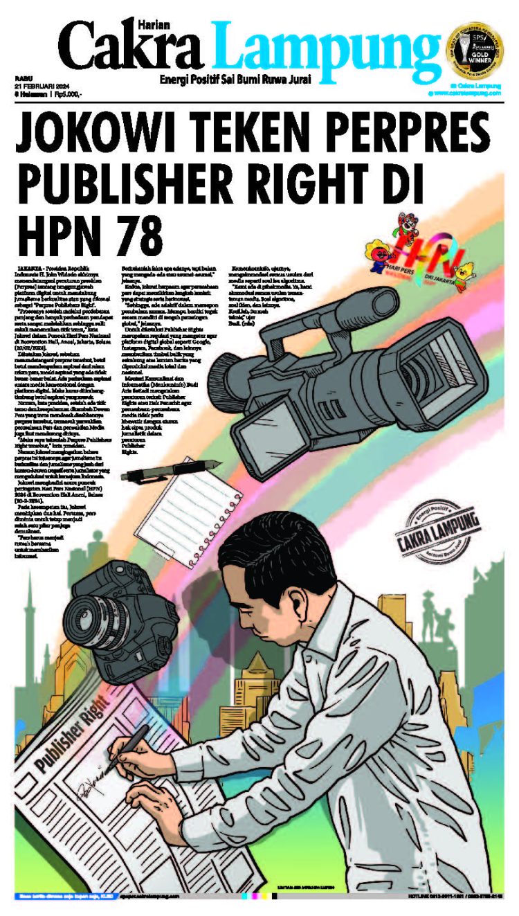 Jokowi Teken Perpres Publisher Right Di HPN 78