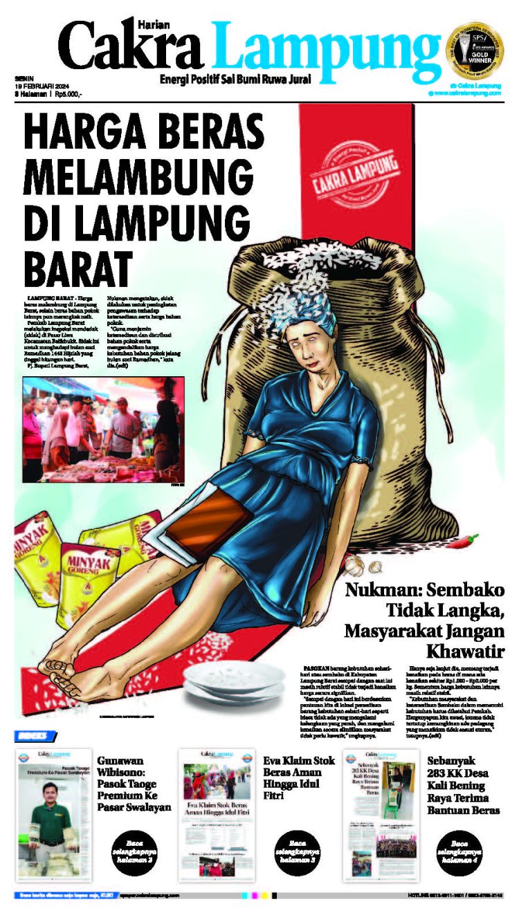 Harga Beras Melambung Di Lampung Barat