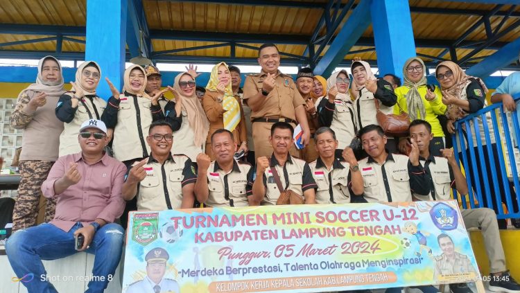 Turnamen Mini Soccer U-12 Ajang Silaturahmi Instansi Pendidikan Lampung Tengah