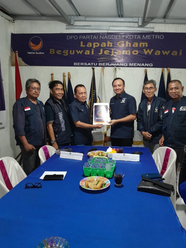 Pleno DPD NasDem Kota Metro, Ajukan Nama Balonkada ke DPW NasDem Lampung