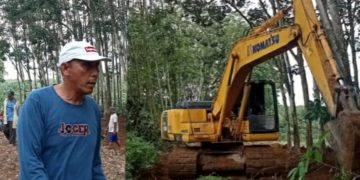 Dukung Pertanian Masyarakat Pemerintah Tiyuh Kartaraharja Buka Jalan Usaha Tani