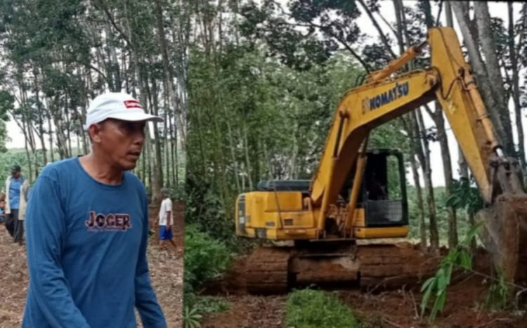 Dukung Pertanian Masyarakat Pemerintah Tiyuh Kartaraharja Buka Jalan Usaha Tani