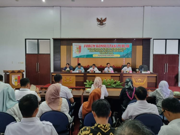 DPMPTSP Kabupaten Tulang Bawang Gelar Forum Konsultasi Publik