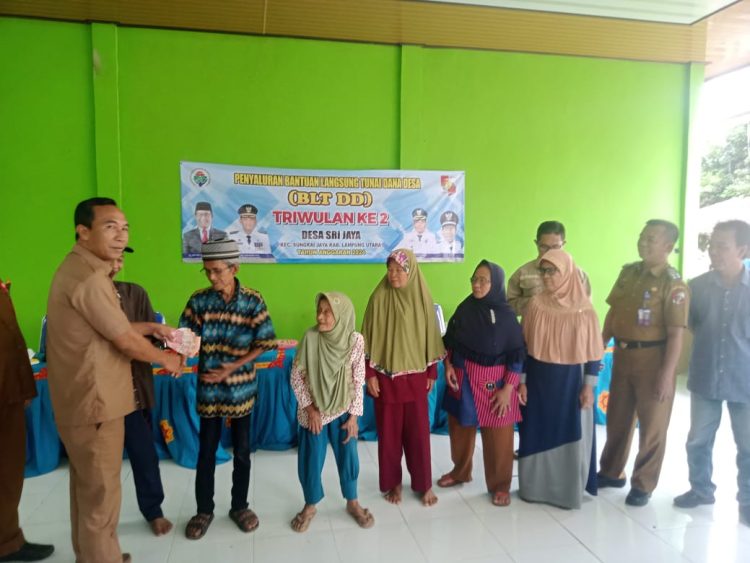 Jelang idul Adha, Desa Sri Jaya Lampung Utara Rembuk Stunting dan Salurkan BLT -DD Tahap ll
