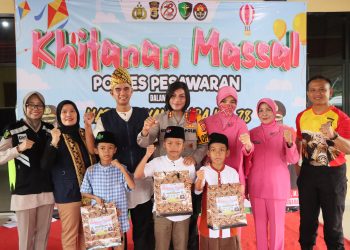 Jelang Hari Bhayangkara ke-78, Polres Pesawaran Gelar Khitan Massal dan Pengobatan Gratis
