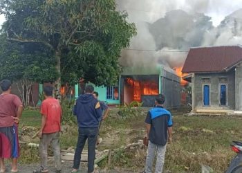 Rumah Semipermanen Di Lingkungan Seranggas Balikbukit, Ludes Terbakar