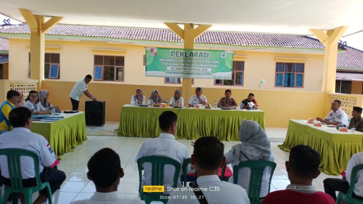 Kecamatan Sungkai Jaya Lampung Utara Sosialisasi Stop Buang Air Besar Sembarangan