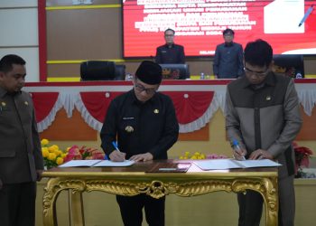 Paripurna DPRD Mesuji, Penandatanganan  Kesepakatan KUPA PPAS