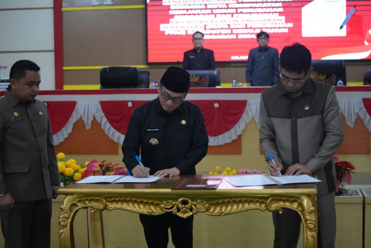 Paripurna DPRD Mesuji, Penandatanganan Kesepakatan KUPA PPAS